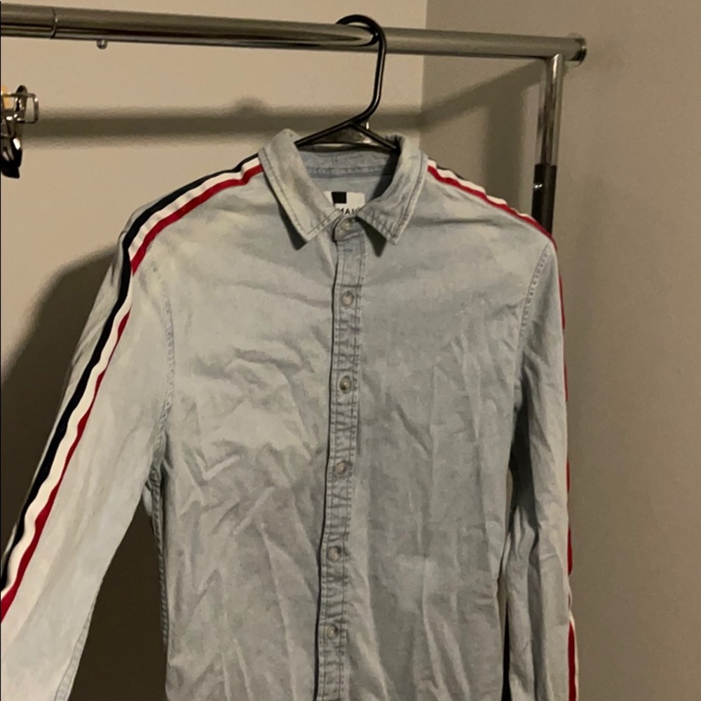 Top man denim shirt